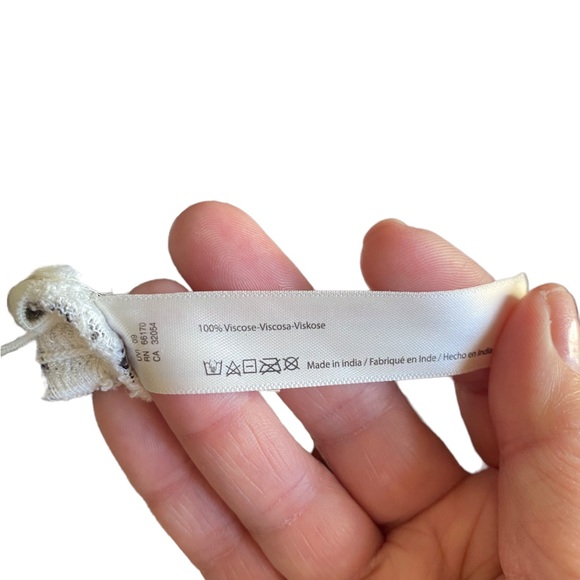 Free People Black and White Smocked Crop Top - Picture 11 of 11